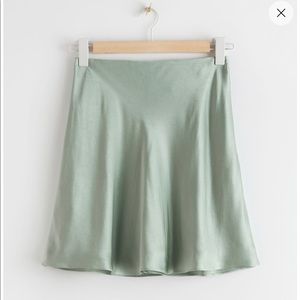 & Other Stories Satin Mini Skirt - NWT